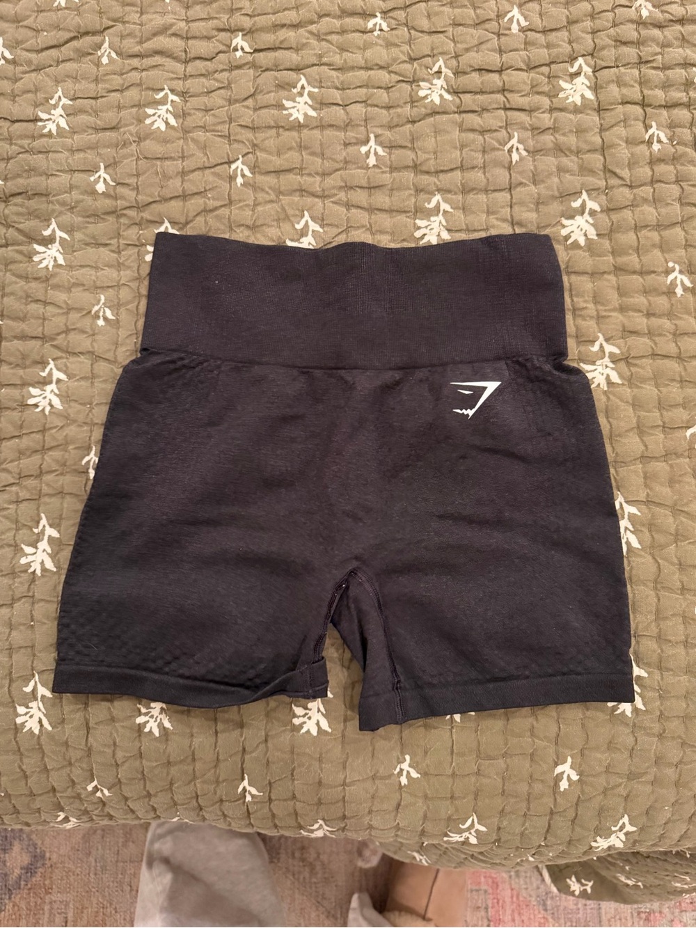 Gymshark Black High-Rise Seamless Bike Shorts